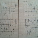 大工さん用に図面を図板に書けました