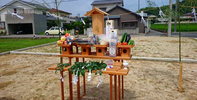 地鎮祭無事に出来ました。